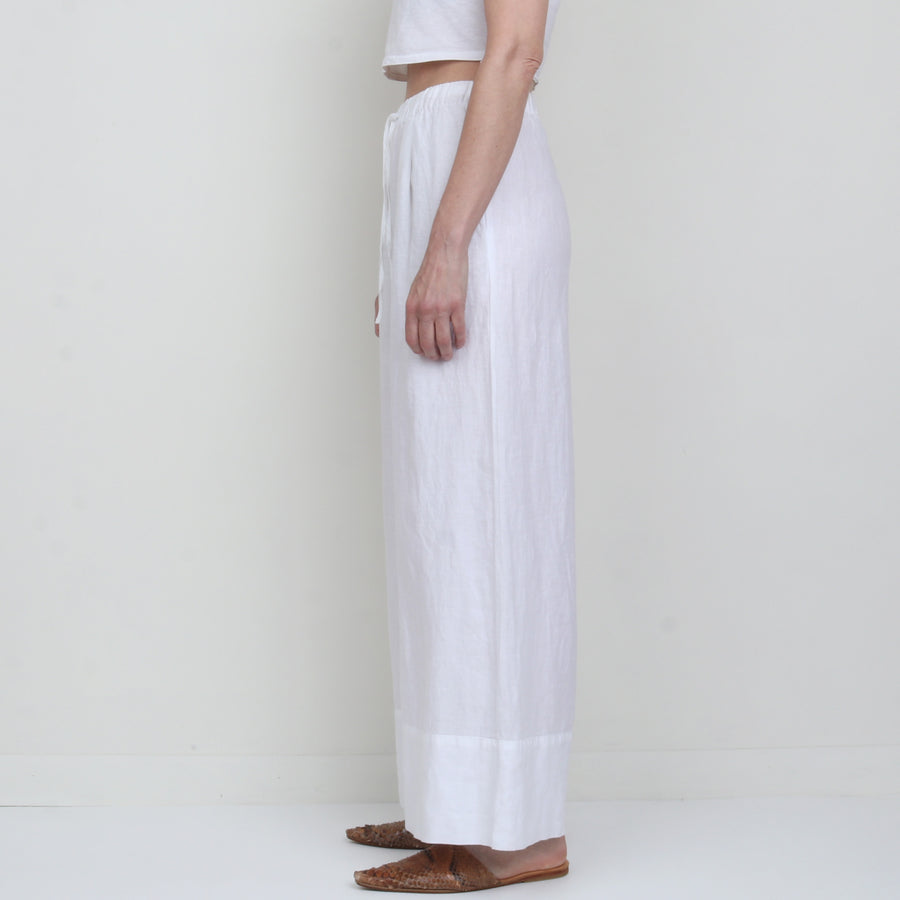 100% Linen Wide Leg Pants