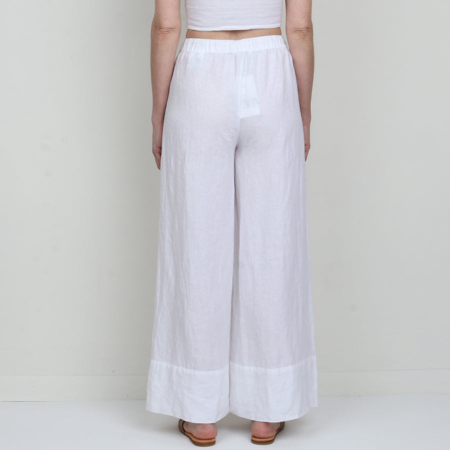 100% Linen Wide Leg Pants