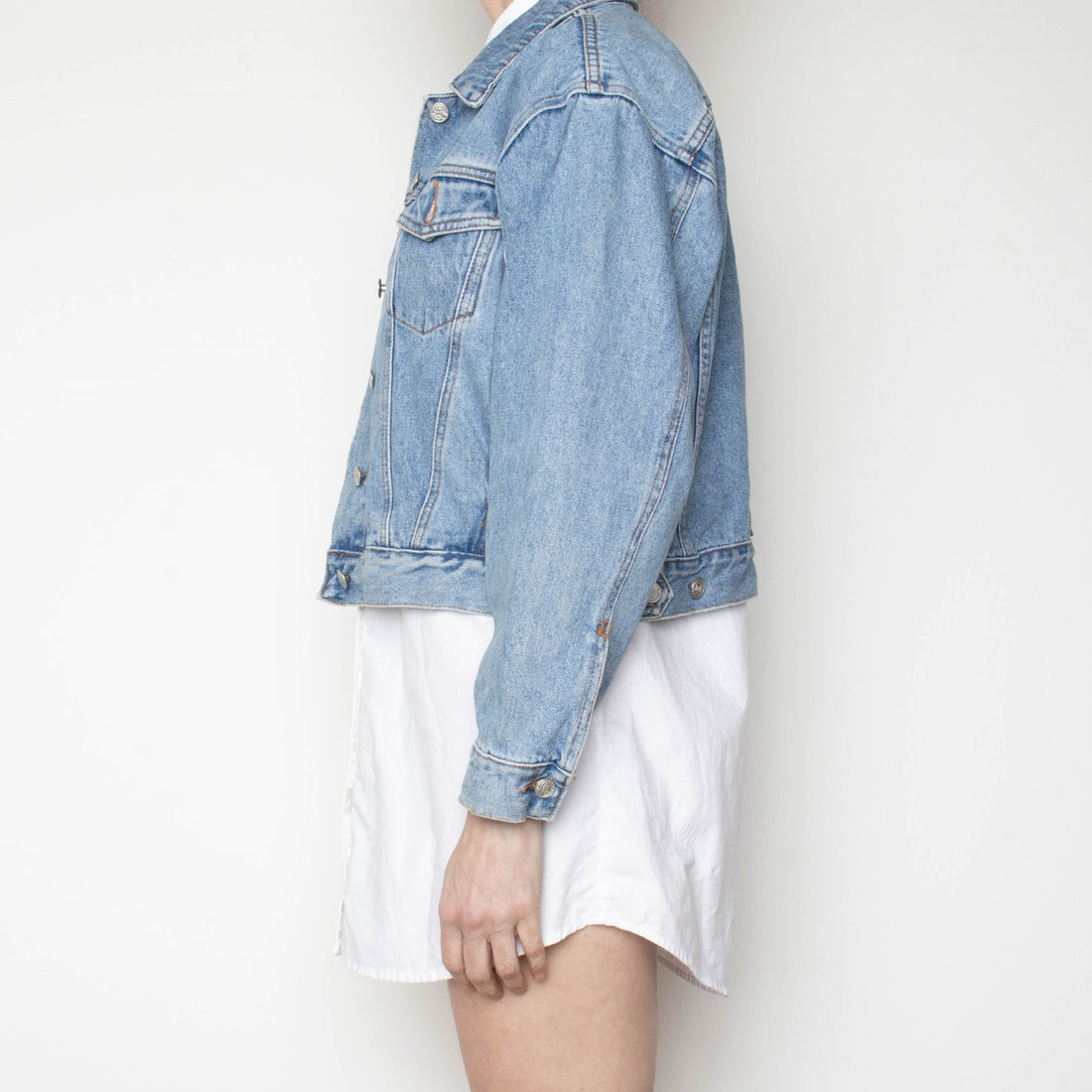 80s Cropped Denim Jacket