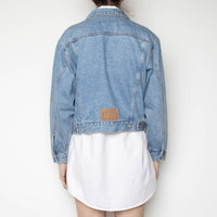 80s Cropped Denim Jacket