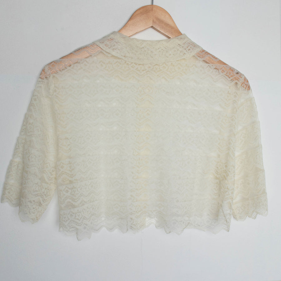 Antique Lace Crop Shirt