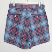 Plaid Linen Shorts