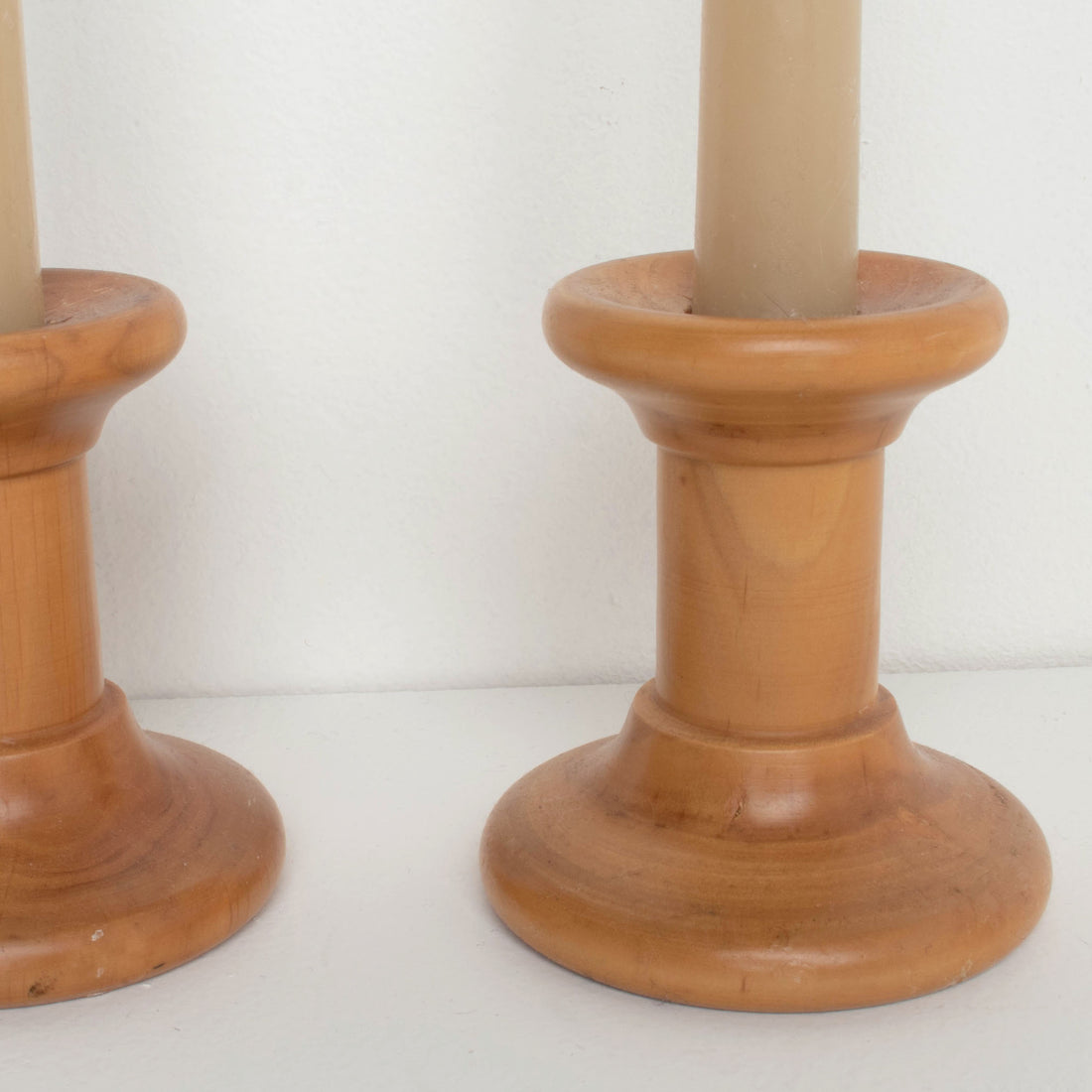 Italian Wooden Candlesticks
