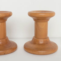 Italian Wooden Candlesticks