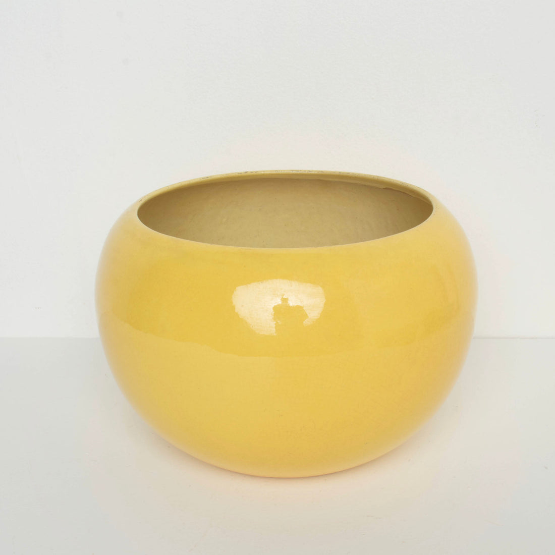 Yellow Ceramic Planter